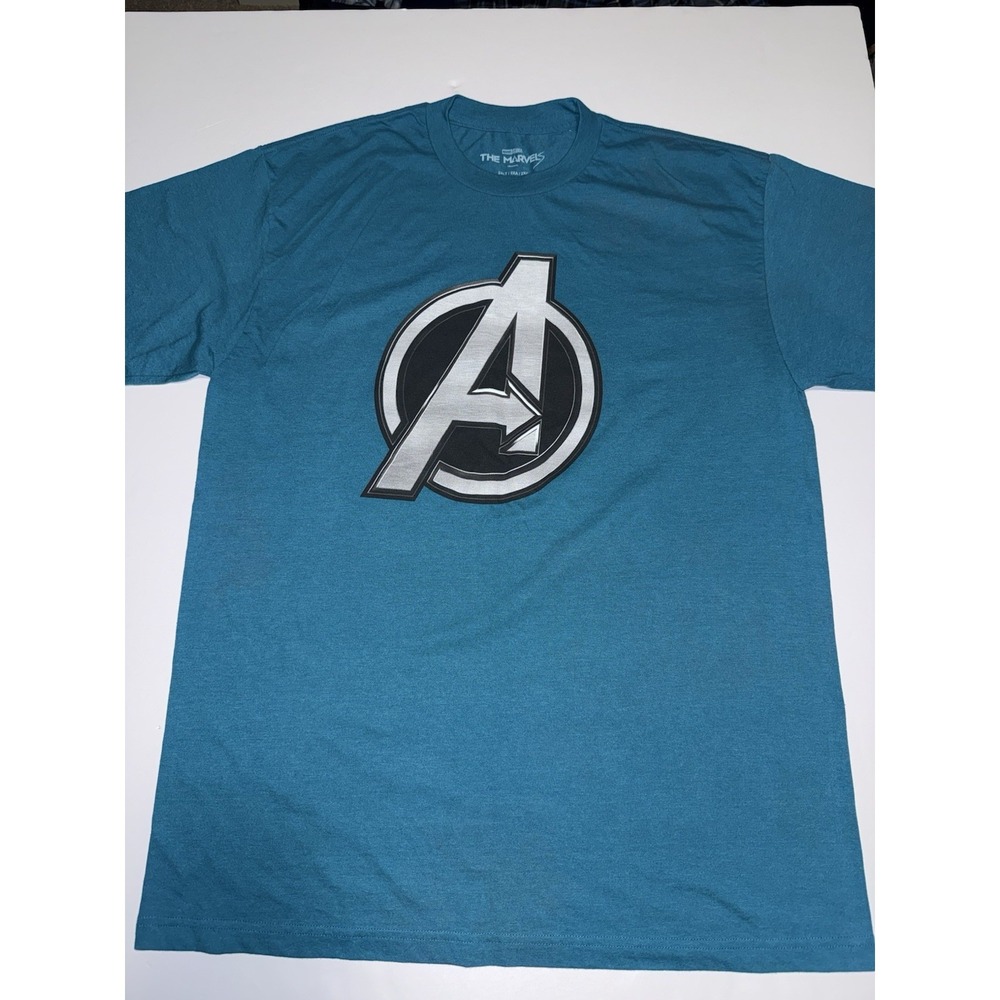 Marvel Studios The Marvels Avengers Logo T-Shirt Blue 2XLT Big Tall Mens